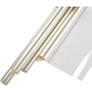 3x Rollen transparante folie inpakpapier/cadeaupapier 70 x 500 cm