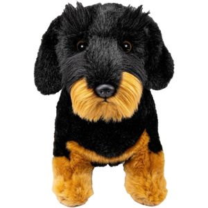 Knuffeldier Teckel hond - zachte pluche stof - premium kwaliteit knuffels - 30 cm