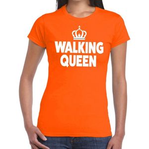 Wandel t-shirt Walking Queen oranje dames