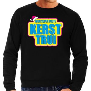 Mijn super foute kersttrui foute Kerst sweater / trui zwart voor heren - Foute party outfit