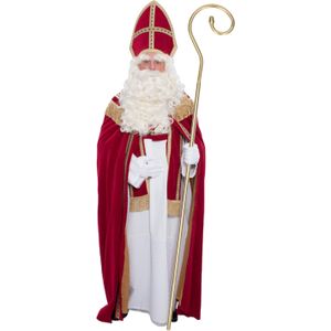 Sinterklaas kostuum - inclusief luxe krul staf 203 cm