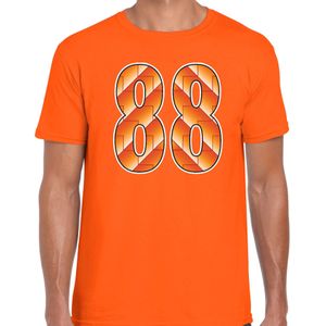 88 Holland supporter t-shirt  oranje voor heren