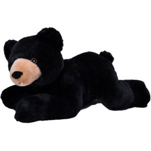 Pluche knuffel dieren Eco-kins zwarte beer van 30 cm