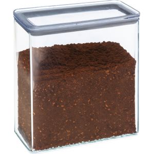 5Five Voorraadpot - keuken/voedsel - kunststof - 3000 ml - luchtdichte deksel - transparant
