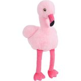 Knuffeldier Flamingo Chicka - zachte pluche stof - dieren knuffels - roze - 25 cm