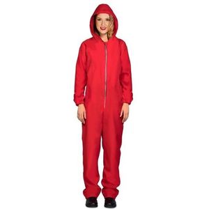 Verkleed overall Papel rood voor dames