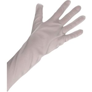 Witte lange handschoenen voor volwassenen