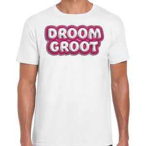 Song T-shirt voor festival - droom groot - Europa - wit - heren - Joost - supporter/fan shirt