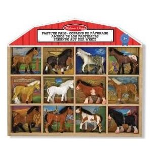 Plastic speelgoed paarden 12 stuks