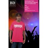 Foute party t-shirt voor heren - last van - roze - carnaval/themafeest