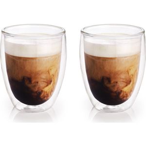 10x Dubbelwandige koffiekopjes/theeglazen 300 ml - Koken en tafelen -  Barista - Koffiekoppen/koffiemokken - Dubbelwandige glazen  (woonaccessoires) | € 48 bij bol.com | beslist.nl