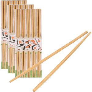 Sushi eetstokjes - 40x setjes - bamboe hout - 24 cm