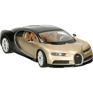 Welly Modelauto - Bugatti Chiron 2017 - goud - 19 x 8 x 5 cm