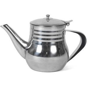 Gerimport Marokkaanse Theepot Tetera 0,5 Liter Rvs Zilver