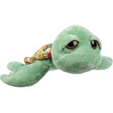Suki Gifts pluche zeeschildpad Jules knuffeldier - cute eyes - lichtgroen - 24 cm - Hoge kwaliteit