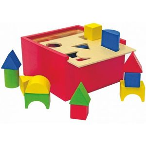 Speelgoed blokkendoos (20 stuks) - Woody vormenbox