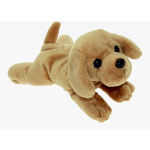 Pluche knuffel dieren Labrador hond blond van 18 cm - Speelgoed honden knuffels - Cadeau voor jongens/meisjes