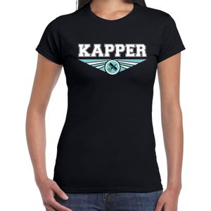 Kapper t-shirt zwart dames - Beroepen shirt