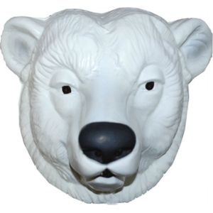 Plastic ijsberen masker voor volwassenen