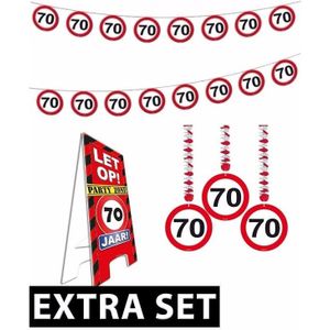 70 jaar stopbord versiering set extra (cadeaus & gadgets) | € 18 bij  Bellatio.nl | beslist.nl