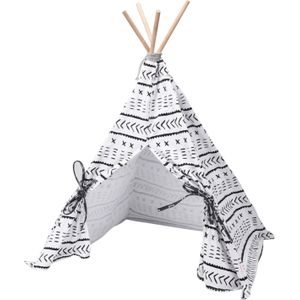 Tipi tent voor katten/huisdieren - Canvas - 56 x 74 cm