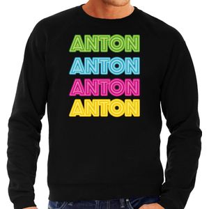 Apres ski sweater voor heren - Anton - zwart - Anton aus tirol - wintersport