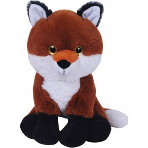 Pluche speelgoed knuffeldier bruine Vos van 23 cm - Dieren knuffels - Cadeau voor kinderen