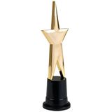 Star award prijs met gouden ster 22 cm