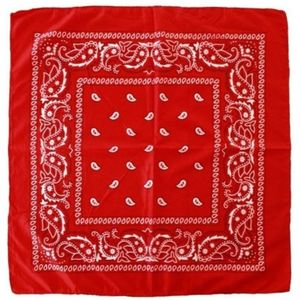 8x Rode boeren bandana zakdoeken