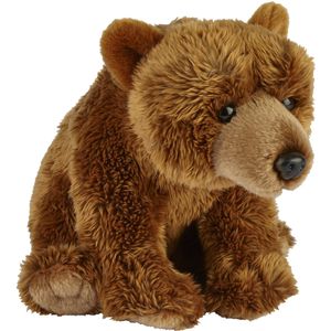 Pluche Knuffel Dieren Bruine Beer 28 cm - Speelgoed Beren Knuffelbeesten