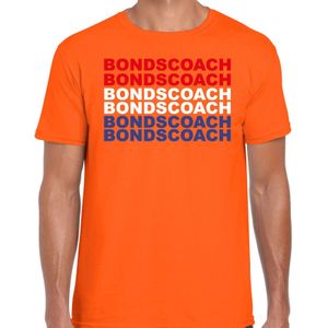 Bondscoach supporter t-shirt oranje voor heren - Nederlands elftal / EK/WK shirts