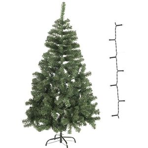 Mini kunst kerstboom 60 cm met warm witte verlichting