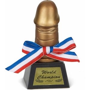 Gouden piemel/pik award 13 cm