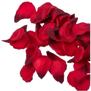 100x Rode strooi rozenblaadjes 3 cm