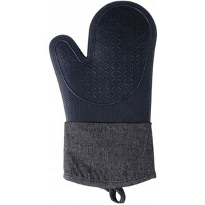 Ovenwant - siliconen - denim zwart - 18 x 33 cm