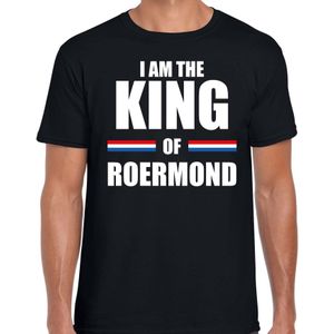 I am the King of Roermond Koningsdag t-shirt zwart voor heren