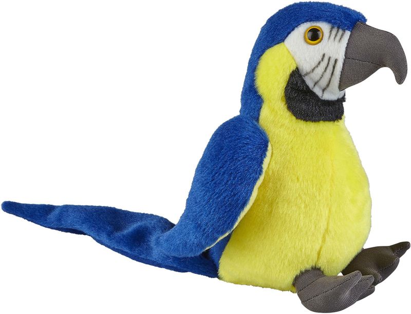 Speciaal vertalen Beperken Pluche knuffel dieren blauw/goud Macaw papegaai vogel van 18 cm kopen? |  beslist.nl