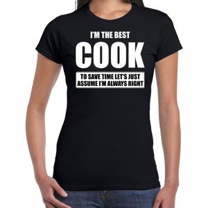 I'm the best cook t-shirt zwart dames - De beste kok cadeau