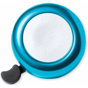 Fietsbel Ring - metallic turquoise blauw - Dia 5.5 cm - Aluminium - verstelbaar - Fiets accessoires - kinderen/volwassenen