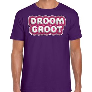 Song T-shirt voor festival - droom groot - Europa - paars - heren - Joost - supporter/fan shirt