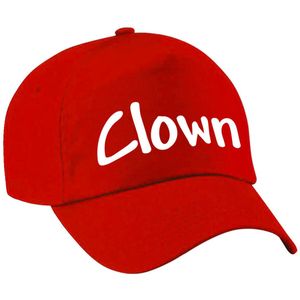 Clown verkleed pet rood kinderen
