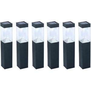 Grundig Tuinverlichting - 6 Stuks - 34cm - LED - Op Zonne-energie