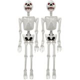 Opblaasbaar skelet 2 stuks Halloween versiering 183 cm