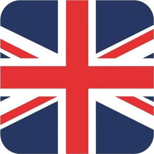 15x Bierviltjes Groot Brittannie vlag vierkant