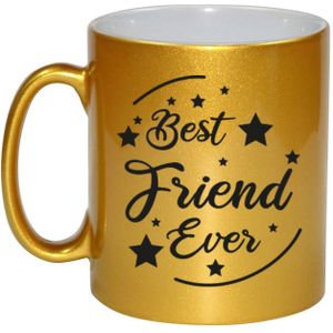 Gouden Best Friend Ever cadeau koffiemok / theebeker 330 ml