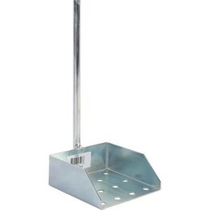 Putschep verzinkt met metalen steel 116 cm - vierkant model - tuin accessoires