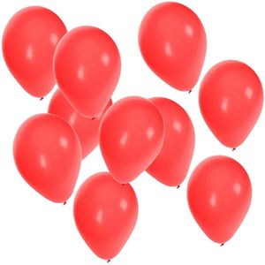 Rode verjaardag of party ballonnen 50x stuks 27 cm