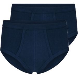 Beeren heren slip ondergoed katoen marine blauw klassiek 4-pack Maat XL