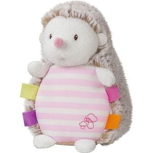 Roze pluche egel/egels knuffel 16 cm speelgoed glow in the dark