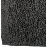 MSV Badkamerkleedje/badmat - voor op de vloer - antraciet grijs - 45 x 70 cm - polyester/katoen